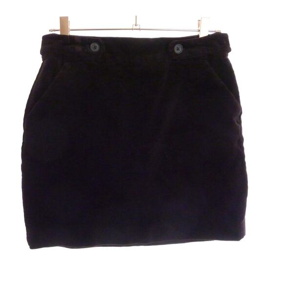 Banana Republic Brown Corduroy Short Skirt Size 0 Finewale Casual Pockets - Picture 1 of 5